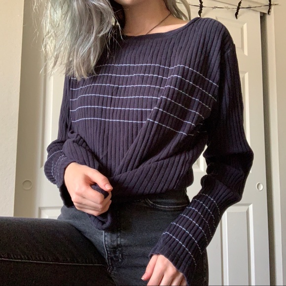 sold TOMMY HILFIGER / ribbed sweater - Picture 2 of 4